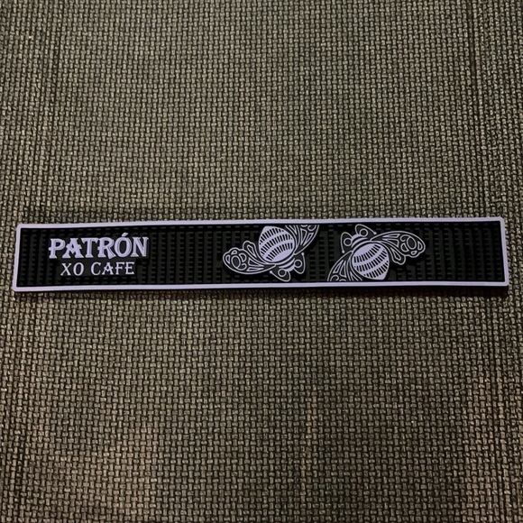 PURPLE AND BLACK PATRON DRINK MAT - Picture 1 of 6